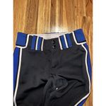 Boombah Women's Size 28 Black Royal Blue White Stripe Softball‎ Pants Cropped Photo 1