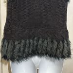 Lilly Pulitzer NWOT Womens Trinette Black Open Front Faux Fur Trim Collar XXS Photo 5