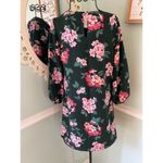 Ann Taylor  Vibrant Green Pink Floral Shift Dress 0 Short Photo 2