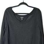 Torrid  Black Open‎ Back Sweater Layered Over Black/White Tank #10254291 1/1X Photo 2