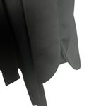 Misha Teagan Black Long Sleeve Blazer Collar Tie Waist Satin Mini Dress Size 10 Photo 7