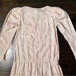 Gunne Sax Scott McLintock Vintage Light Pink Floral Lace Long Sleeve Dress Photo 6