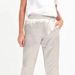 Max Mara Leisure Shiny Pant Metallic Joggers Silver Womens Size 10 Photo 1