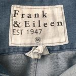 Frank & Eileen  Relaxed Button Up Long Sleeve Famous Denim Distressed Shirt Sz XS Photo 5