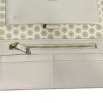 Swavorski Swarovski Crystal Studded Vegan Leather Travel Wallet Wristlet Beige Photo 8