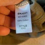 Michael Stars  the original tee Olive Sleeveless Top SZ:S Photo 3