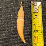 None Carved Buddha bone like pendant Photo 4