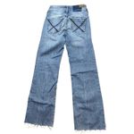 Ariat Denim Perfect Rise Bootcut Trouser Jeans Womens 25R Blue Frayed Hem Rodeo Photo 1
