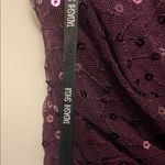 Elegant Sequin Midi Dress in Purple Size XL Photo 4