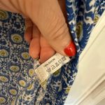 Rockflowerpaper blue block print geometric tunic blouse M Size M Photo 5