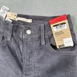 Levi's  Corduroy Pants Womens 25x27 Gray Ribcage Straight Ankle Slim High Rise Y2K Photo 5