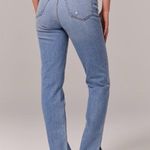 Abercrombie & Fitch (NWOT)  Ultra High Rise 90s Straight Jean- Light w Vent Hem Photo 2