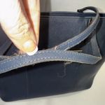 Rowallan Large Old Money Minimalist Navy Blue Canvas Tote Purse Photo 9