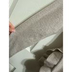 autumn cashmere  women's oatmeal‎ ruffled slit hem sweater size Medium Photo 3