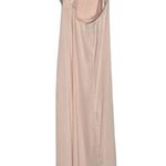 Forever 21 Sz M Pink Blush Sleeveless Maxi Dress Cross Back Photo 1
