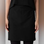 Eileen Fisher  Washable Flex Ponte Straight Skirt In Black Photo 2