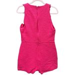 ZARA  SHORT TEXTURED WEAVE JUMPSUIT FUCHSIA Medium Photo 4
