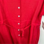 For Days Cherry‎ Red SS Utility Romper Size M Photo 5