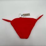 Vitamin A  Red Bikini Bottoms Tie Waist BioSculpt Plant Based SZ Extra Small NWT Photo 3