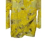 Missguided Yellow Gold Metallic Floral Puff Sleeve Corset Mini Dress US 8 NWOT Photo 4