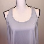 Under Armour  grey racerback branded straps athletic tank top Photo 1