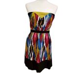 Urban Outfitters  Silence + Noise ikat Print Strapless Dress Size Medium Photo 1