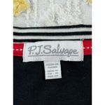 PJ Salvage Black White Heart Thermal Long Sleeve Pajama Top Women's M Size M Photo 6