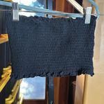 Pink Melo  Black Smocked Tube Top Size Small Photo 4