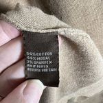J. McLaughlin Sweater Women’s Sz M Tan Cardigan Cotton Stretch Open Front *flaw* Photo 5