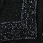 Vtg Black Silk Beaded Evening Dress Art Deco Formal Event‎ Holiday Plus Size 2X Photo 11