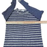 Boden Gray and Blue Striped Women's wool blend Sweater Size 4 Photo 4