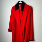 Vintage Herman‎ Kay Petite Wool Blend Coat Red Black Size 4P Photo 5