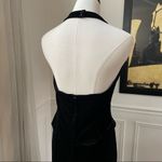 Scott McClintock 2000 Millennium Black Velvet Column Halter Dress 10 Photo 3