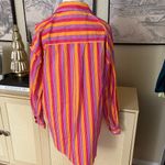 l*space L* Santa Cruz Tunic Button Down In Bondi Babe Stripe Size Small NWT Photo 4