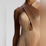 ALC Frank A.L.C. Athena II Halter Satin Pleated Dress, Size 2, BRAND NEW, $695 Photo 5