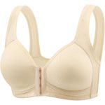 NWT ~ Set/ 4 Front Closure Wireless Seamless Ribbed Full Coverage Bras ~ LARGE Photo 3