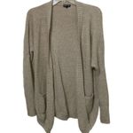 EXPRESS Beige Oversized Open Cardigan Knit Sweater Womens Size Extra Small Photo 0
