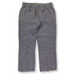 L.L.Bean Favorite Fit Linen Striped Cropped Pants Women's Size 10 Petite Photo 1