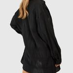 Boohoo  Shirred Crinkle Oversized Beach Shirt  Photo 1