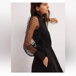 Boden Black Tulle Sleeve Midi Party Maxi Dress Size 14 NWT Whimsigoth Goth Witch Photo 3