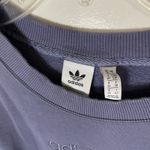 Adidas ORIGINALS COEEZE CROPPED SWEATSHIRT purple periwinkle size small Photo 3