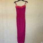 House Of CB  'Aiza' Raspberry Lace Trimmed Maxi‎ Dress NWOT size XS Photo 3