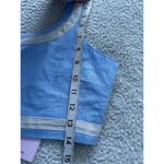 Avec Les Filles  Linen Blend Crop Tank Top Ice Blue Size S Photo 7