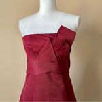 The Limited  | Burgundy Strapless Cocktail Dress Sz 2 Photo 2