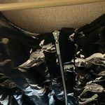 Isabel Black and White multi tiered Patterned zip front jacket small Photo 2