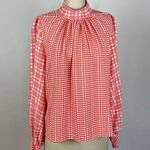 Stine Goya Eddy Plaid Blouse in Red Size M Photo 1