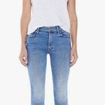💕MOTHER💕 The Insider Crop Step Fray Jeans ~ Juicin' 34 NWT Blue Photo 0