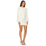 ROTATE Sequins Dress in Egret 38 New Womens Mini Long Sleeve Cocktail White Size undefined Photo 2