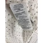 Madewell Mockneck Ruffle Top in Flocked Dot Size Medium Photo 5