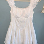 NWOT No Brand White Mini Peasant Fit N Flare Dress Size undefined Photo 0